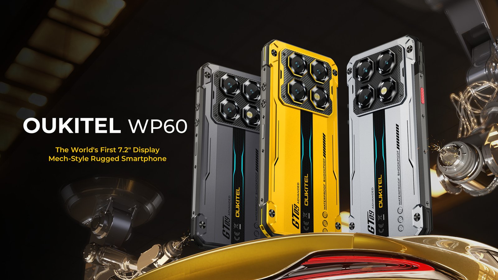 Oukitel WP60 Marks a New Era in Smartphone Innovation With the World’s First 7.2-Inch Giant-Screen and Striking Mecha Aesthetics